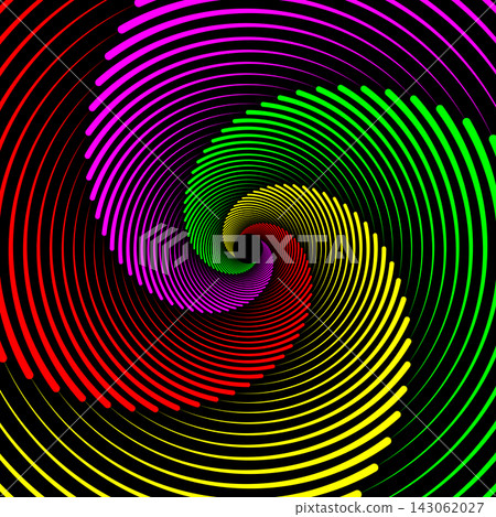 colorful segmented stripes spiral abstract art colorful segmented stripes spiral abstract art 143062027