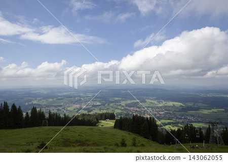 Hiking to Hornle mountain in Bavaria, Germany Hiking to Hornle mountain in Bavaria, Germany 143062055
