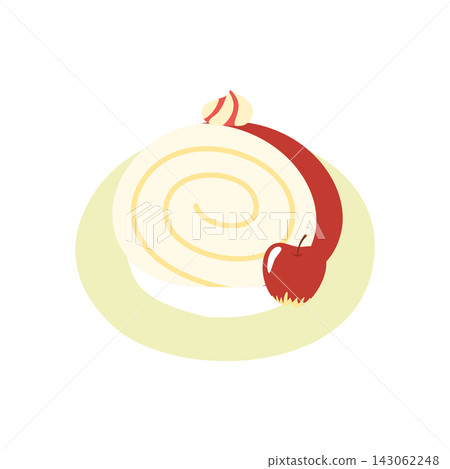 蘋果捲蛋糕插圖 蘋果捲蛋糕插圖 143062248