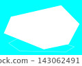Light blue message card frame with white text space. 143062491