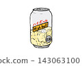 Illustration of a canned highball: A hand-drawn, brushstroke style whiskey highball. 143063100