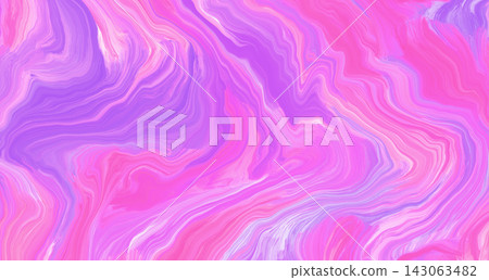 Bright pink and lavender wavy marble effect background. Dreamy fuchsia and lilac digital watercolor paint texture with flowing waves and delicate lines for abstract design, wallpaper, liquid texture Bright pink and lavender wavy marble effect background. Dreamy fuchsia and lilac digital watercolor paint texture with flowing waves and delicate lines for abstract design, wallpaper, liquid texture 143063482