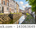 Frische Grube canal in Wismar, Germany 143063649
