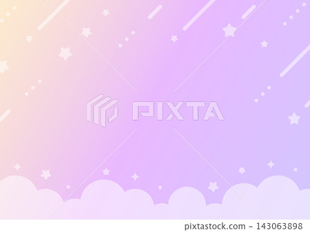 Stars, clouds, and a gradient background Stars, clouds, and a gradient background 143063898