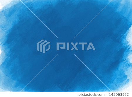 Deep blue watercolor background 143063932