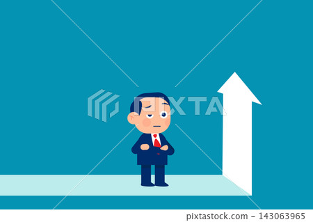 Found the direction of the change. Business direction vector illustration 143063965