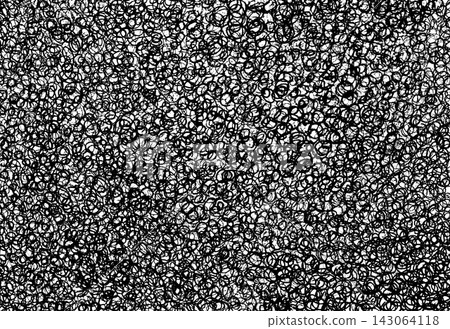 A fuzzy texture drawn with a black marker pen. A fuzzy texture drawn with a black marker pen. 143064118