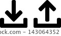 下載並上傳箭頭圖示集 143064352