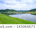 從戶邊看到的戶大橋（北上川）。 143064673
