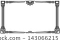 Retro Art Deco style frame 02, 16:9 aspect ratio (black) 143066215