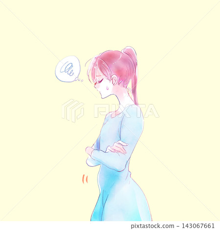 下腹部有問題的女性 下腹部有問題的女性 143067661