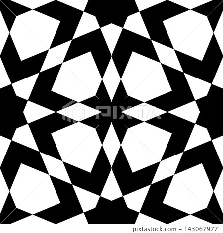 Traditional arabic geometric craft seamless pattern 143067977