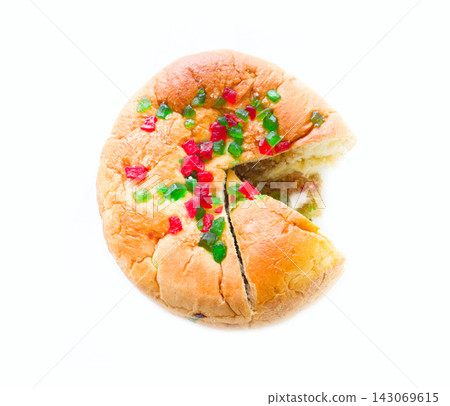 Homemade sweet cake with candied fruit Homemade sweet cake with candied fruit 143069615