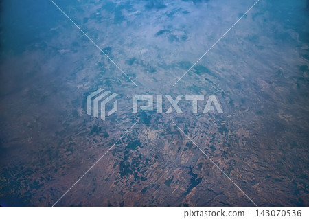 Indian air travel. Regulary fields in valley of foothills of Himalayas Indian air travel. Regulary fields in valley of foothills of Himalayas 143070536