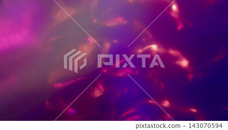 Glare film. Blur holographic glow. Defocused blue purple neon color glint radiant optical gleam texture lens flare on illuminated art background. Glare film. Blur holographic glow. Defocused blue purple neon color glint radiant optical gleam texture lens flare on illuminated art background. 143070594