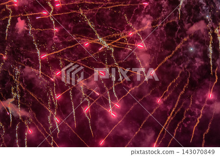 Fireworks multi-colored glare 143070849