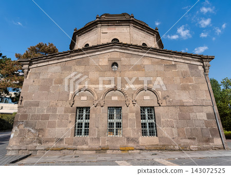 Exterior view of the historic Zeynel Abidin Tomb, also known as Zeynel Abidin Turbesi in Kayseri, Turkey Exterior view of the historic Zeynel Abidin Tomb, also known as Zeynel Abidin Turbesi in Kayseri, Turkey 143072525