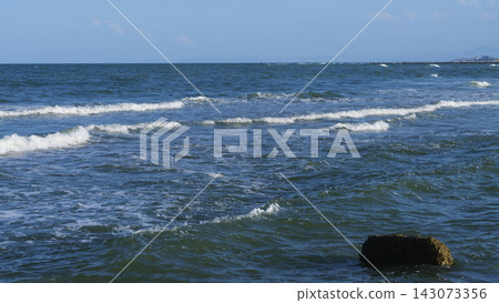 Coastal waves at the Adriatic Sea in Italy Coastal waves at the Adriatic Sea in Italy 143073356