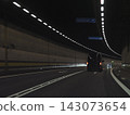 Gotthard Tunnel drive on a dark night 143073654