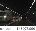 Night traffic in Gotthard Tunnel, Switzerland 143073660