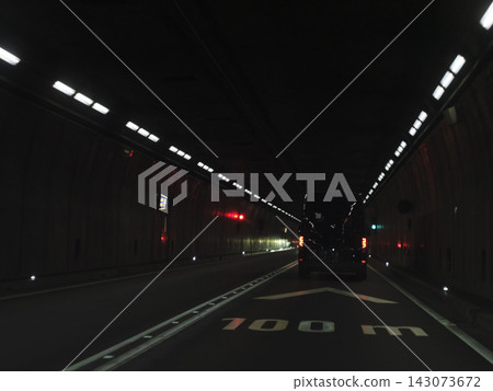 Night drive in Gotthard Tunnel, Switzerland Night drive in Gotthard Tunnel, Switzerland 143073672