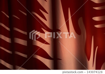 Dramatic theater stage backdrop. Vivid red and purple velvet curtain with motion effects and spotlight gradients creating striking atmosphere Dramatic theater stage backdrop. Vivid red and purple velvet curtain with motion effects and spotlight gradients creating striking atmosphere 143074128