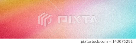 Abstract wide grainy background with a soft gradient of red, orange, peach, pink, and light blue. Delicate noise texture for modern web banners and wallpapers Abstract wide grainy background with a soft gradient of red, orange, peach, pink, and light blue. Delicate noise texture for modern web banners and wallpapers 143075291