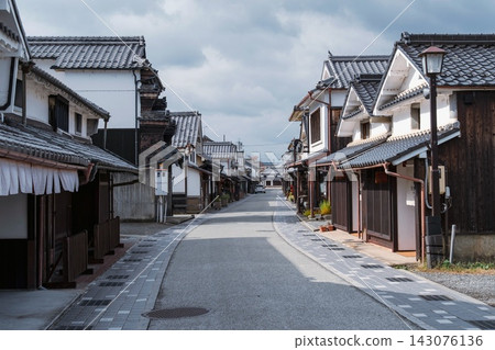 Streets and traditional shops in Tsumari shopping district, Kawaramachi, Tamba-shinoyama City, Hyogo Prefecture, Japan. Streets and traditional shops in Tsumari shopping district, Kawaramachi, Tamba-shinoyama City, Hyogo Prefecture, Japan. 143076136