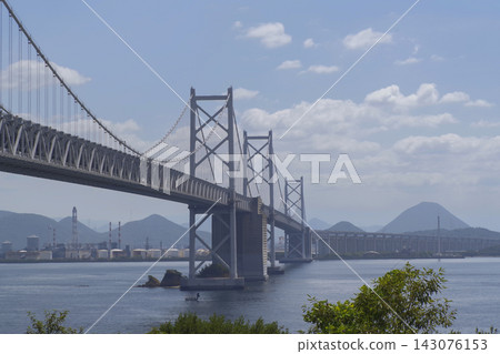 瀨戶大橋和晴朗天氣下的藍天 143076153