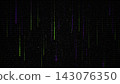 Glitch technology background with vertical neon lines. Digital noise, and scan effects on black backdrop. Futuristic cyber texture for gaming, media, technology. Vector illustration 143076350