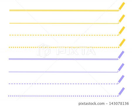 Draw a long straight line using a pencil. Simple line material. Draw a long straight line using a pencil. Simple line material. 143078136