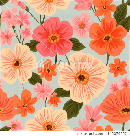 seamless digital print floral allover geometric design seamless digital print floral allover geometric design 143079352