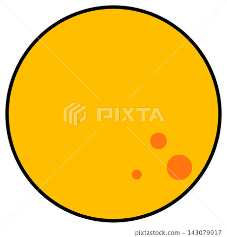 簡單的滿月圖示插圖素材 簡單的滿月圖示插圖素材 143079917