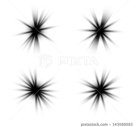 Halftone burst effect, dot pattern texture, abstract explosion splash isolated on white. Halftone burst effect, dot pattern texture, abstract explosion splash isolated on white. 143080083