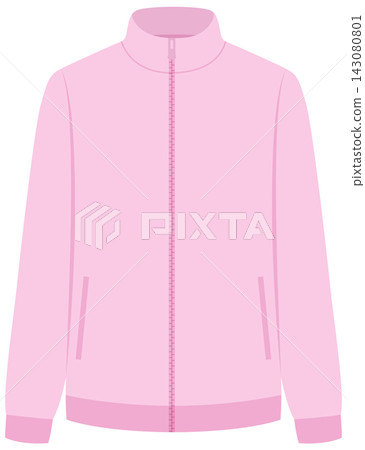 Pink Fleece Jacket Mockup Vector Illustration for Apparel Design Pink Fleece Jacket Mockup Vector Illustration for Apparel Design 143080801