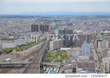 April 30 2026 Railway yard with multiple tracks and trains at station April 30 2026 Railway yard with multiple tracks and trains at station 143080877