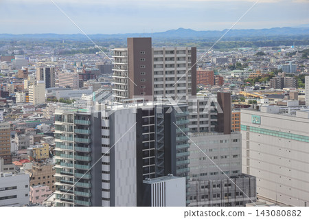 April 30 2026 Koriyama city center buildings with urban architecture and skyline 143080882