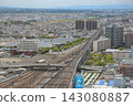 April 30 2026 Railway yard with multiple tracks and trains at station 143080887