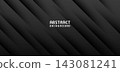Dark abstract background with diagonal gradient stripes layered depth and central text for modern design and presentation templates 143081241