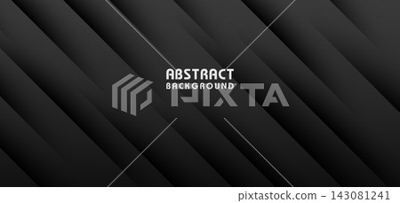 Dark abstract background with diagonal gradient stripes layered depth and central text for modern design and presentation templates Dark abstract background with diagonal gradient stripes layered depth and central text for modern design and presentation templates 143081241