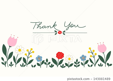 Simple Scandinavian-style Thank You card 143081489