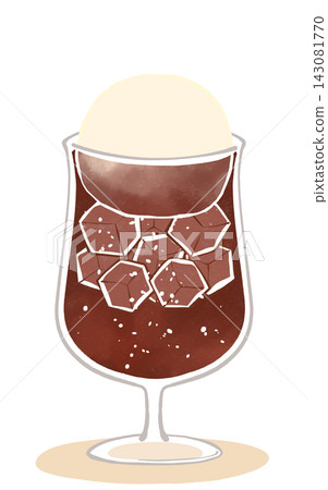 Coke float illustration Coke float illustration 143081770