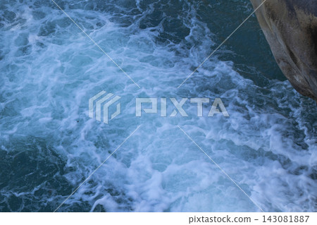 Close Up of Bubbling White Water in a Stream Close Up of Bubbling White Water in a Stream 143081887