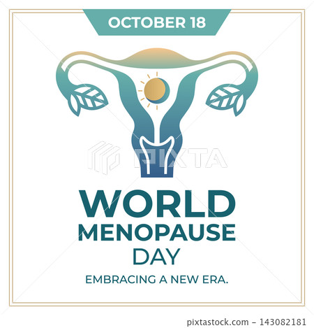 World Menopause Day Uterus Graphic World Menopause Day Uterus Graphic 143082181