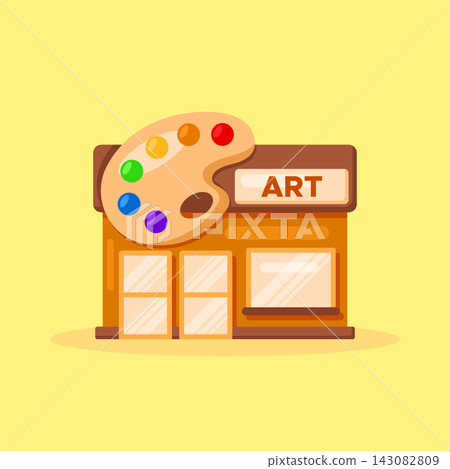Mix Shop building colorful design Mix Shop building colorful design 143082809