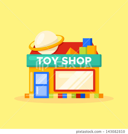 Mix Shop building colorful design Mix Shop building colorful design 143082810