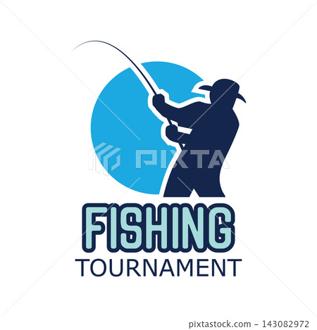 fishing logo with text space for your slogan / tag line, vector illustration fishing logo with text space for your slogan / tag line, vector illustration 143082972