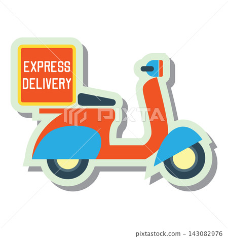 delivery concept sticker (free, fast, food delivery). vector illustration delivery concept sticker (free, fast, food delivery). vector illustration 143082976
