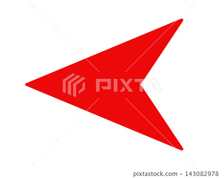 Illustration of a red arrow Illustration of a red arrow 143082978