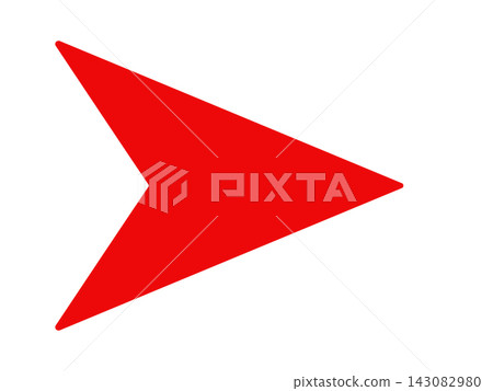 Illustration of a red arrow Illustration of a red arrow 143082980